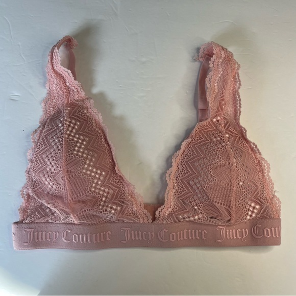 Juicy Couture Pink Wireless Removable Padded Bra M - Picture 1 of 3